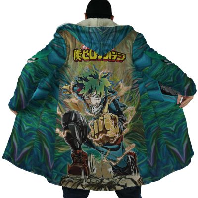 Trippy Deku My Hero Academia AOP Hooded Cloak Coat NO HOOD Mockup - My Hero Academia Merch