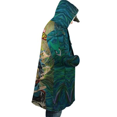 Trippy Deku My Hero Academia AOP Hooded Cloak Coat RIGHT Mockup - My Hero Academia Merch