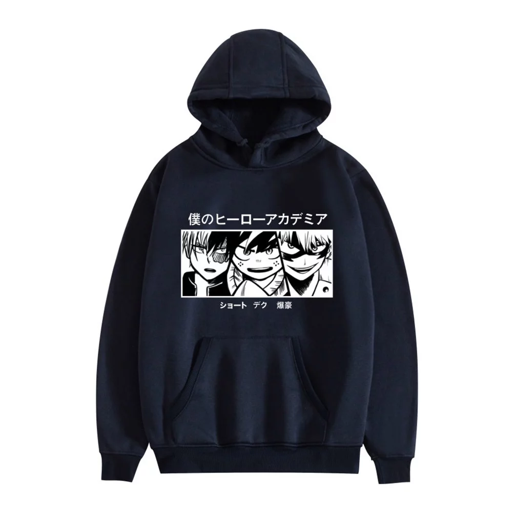 JMSUN Anime My Hero Academia Hoodie Shoto Todoroki Pullover Sweatshirts Boku No Hero - My Hero Academia Merch